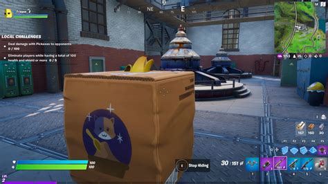 fortnite locked in cardboard box